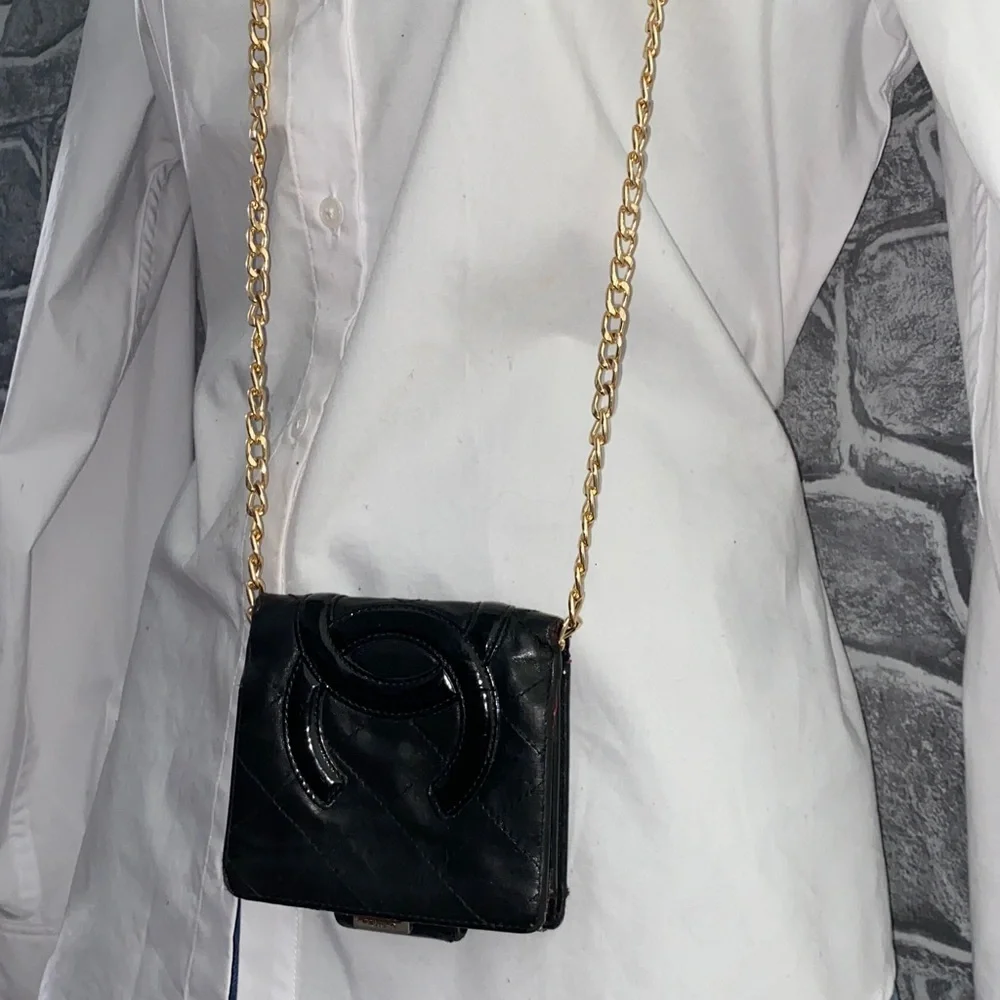 Authentic Chanel Cambon Line Quilted Wallet
